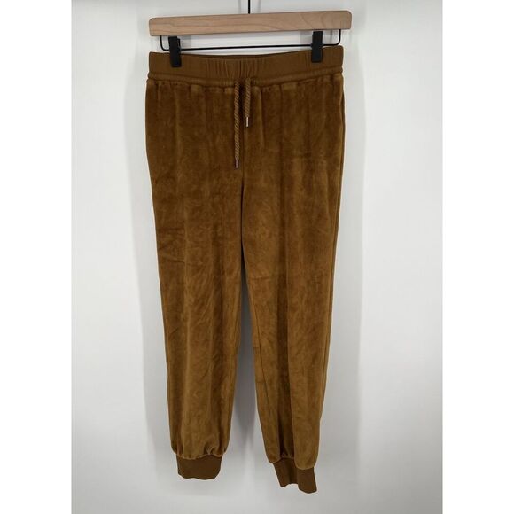 Madewell MWL Copper Velour Jogging Lounge Set Pullover Sweatpants Size Small - Picture 2 of 7